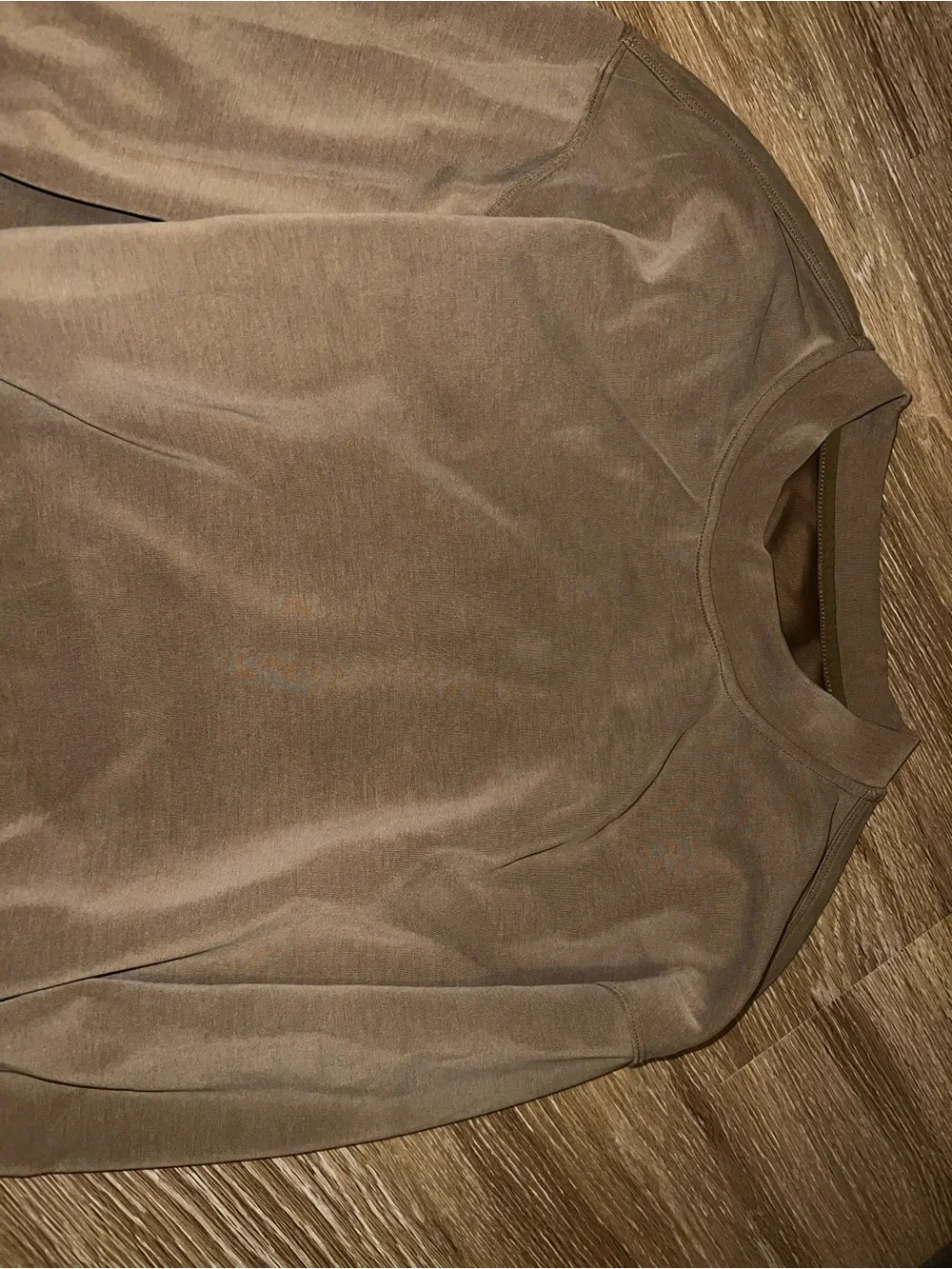 lululemon athletica Cropped Crewneck Sweatshirt in Camel Brown